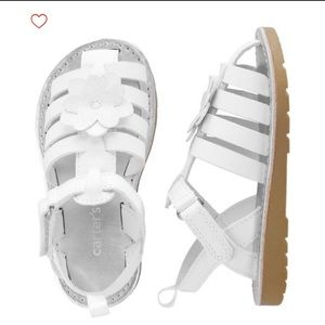 Carters White Toddler Girl Sandals ••Final Price••
